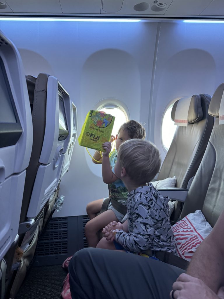 Kids entertainment on Fiji Airways